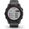 Часы GARMIN FENIX 7X SAPPHIRE SOLAR CARBON COATED TITANIUM GRAY (DLC) VENTILATED TITANIUM GRAY CARBON COATED (DLC) STRAP 11164