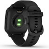 Часы GARMIN VENU SQ – MUSIC EDITION SLATE ALUMINUM BEZEL WITH BLACK CASE AND SILICONE BAND 010-02426-10