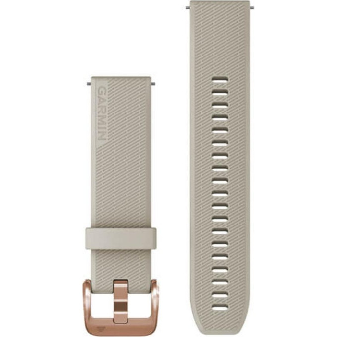Ремешок GARMIN QUICK RELEASE BANDS (20 MM) LIGHT SAND WITH ROSE GOLD HARDWARE 11673