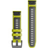 Ремешок GARMIN QUICKFIT 22 ELECTRIC LIME/GRAPHITE SILICONE BAND 11511