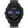 Смарт-часы GARMIN FENIX 8 – 47 мм, Solar Sapphire, титан с DLC-покрытием Carbon Gray и силиконовым ремешком черного/серого цвета 010-02906-11